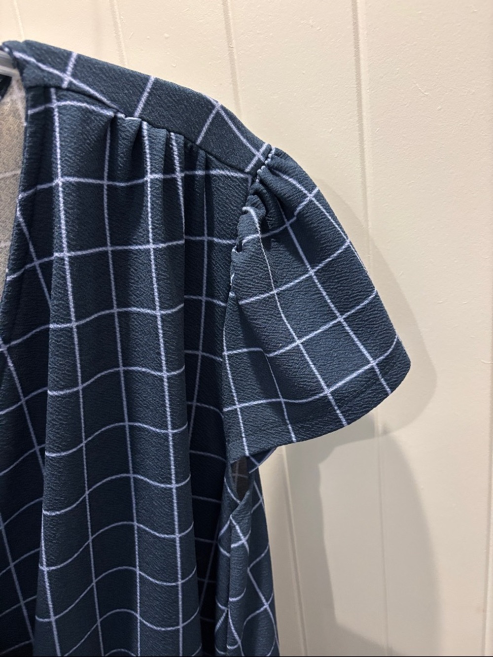 LuLaRoe Karen Jumpsuit 2XL Blue White Flattering - Picture 6 of 9